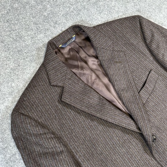 Brooks Brothers Blazer Mens 38R Pinstripe Wool Made USA Classic Own Make Coat